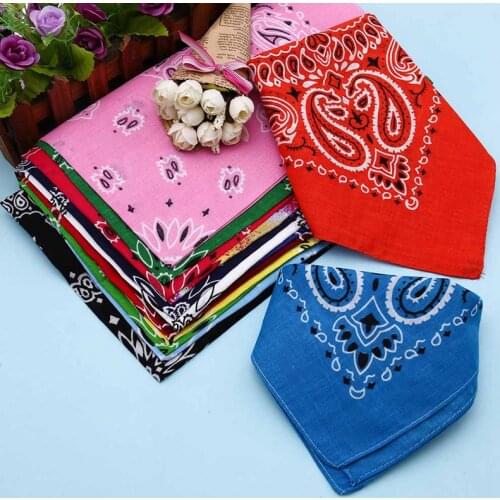 Cute Women Print Bandana Scarf Square Head Scarf Female Motorcycle Outdoor Cool Headwear