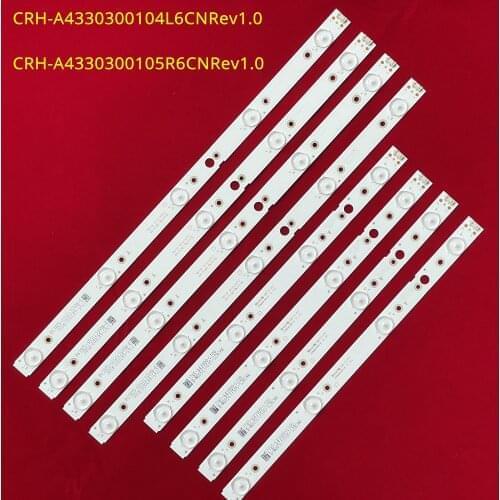 LED backlight strip 4/5 lamp for CRH-A4330300104 CRH-A4330300105 LC430DGJ-SKA4