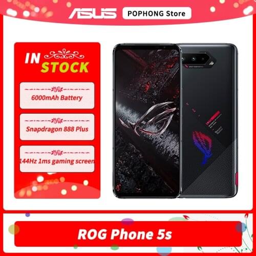 Asus ROG Phone 5S/5S Pro 5G Gaming Mobile Phone 6.78" 144Hz 12GB 256GB Snapdragon 888 Plus 65W Fast Charge ROG 5S Gaming Phone