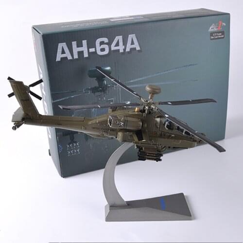 1/72 Scale Military Model AH-64 APACHE American Apache Gunship Helicopter Fighter Aircraft Airplane Models Collectible Gifts