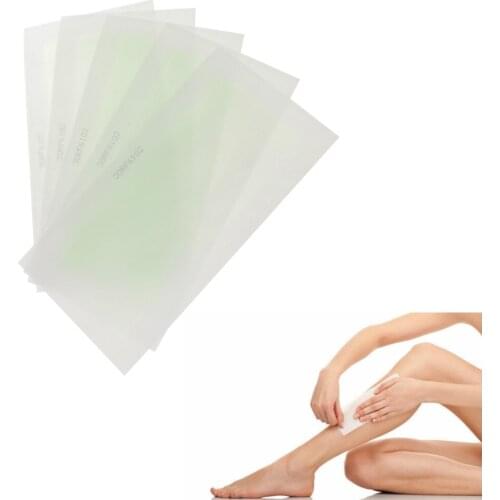 10pcs Hair Removal Cold Wax Strip Paper Epilator Waxing Tools for Full Body