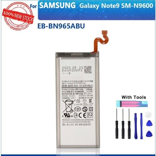 100% Original 4000mAh EB-BN965ABU EB-BN965ABE For Samsung Galaxy Note9 Note 9 SM-N9600 N960F N960U N960N N960W Phone With Tools