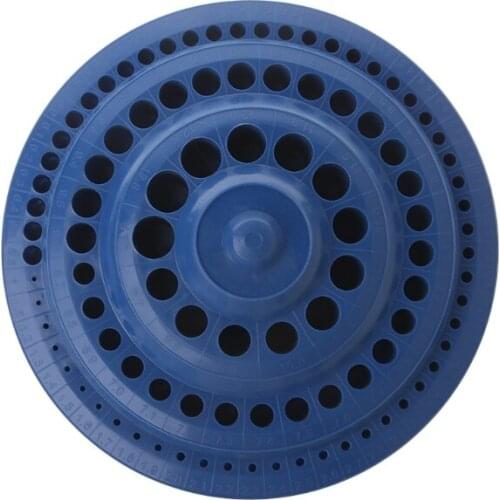 Drill Bit Storage Case Stand Round Shape Hard Plastic Organizer 100Pcs Hole Tool 19QB