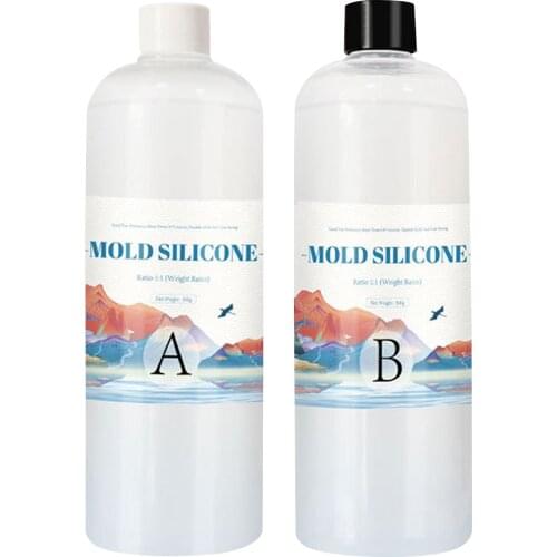 200/500g DIY Silicone Mold Making AB 1:1 Liquid Rubber Easy To Use Make Your Own Mold Fast Curing Mold Making Silicone Kit