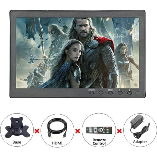 2021 new10.1 Inch 1920x1200 Portable Monitor with VGA HDMI BNC USB Touch LCD Screen for PS3/PS4 XBOX360 Raspberry Pi System CCTV