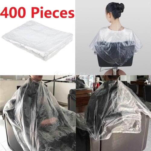 400 Pieces Disposable Hair Cutting Cape Salon Gown Unisex Barber Protect Capes Hairdressing Capes Apron Hairdresser Cloth