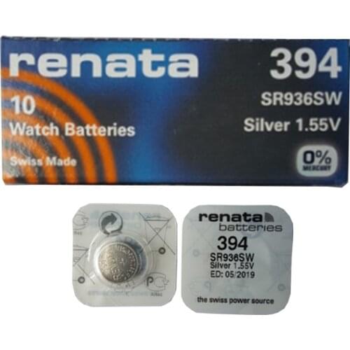 5Pcs/lot Renata 394 SR936SW AG9 Button Cell Battery Watch Clock Repair Tools Batteries