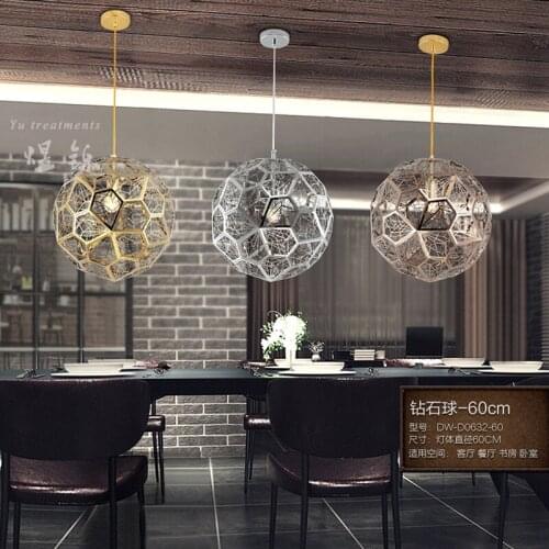 American retro Pendant Lights diamond ball wind coffee bar restaurant industry creative personalized Pendant lamp single GY247