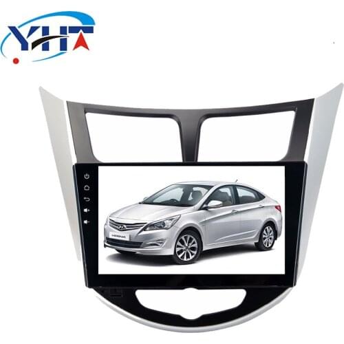 2din 9" Quad Core 1+16G Android 8.1 Car Stereo Radio DVD Player with BT Wifi HD 1024*600 MirrorLink for Hyundai Verna 2011-2015