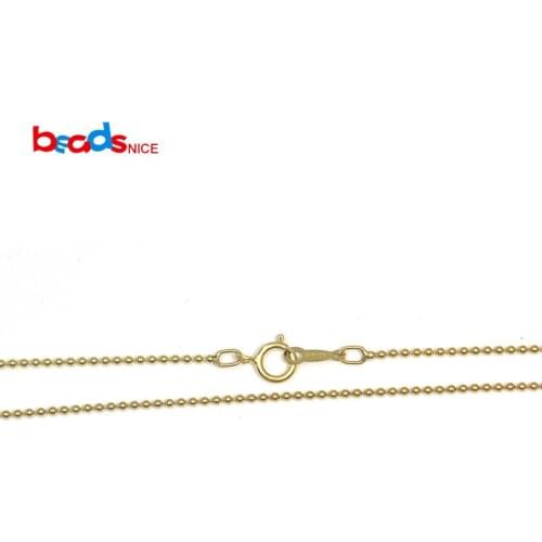 Beadsnice ID40105smt2 Ball Chain Layering Necklace For Women Gold Filled Delicate Necklace Handmade Jewelry