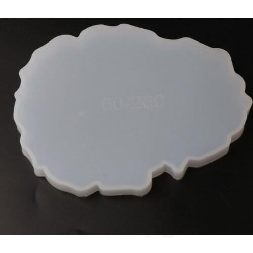 Large Irregular Wave Round Coaster Mold Silicone Resin Cement Casting Mold Tools