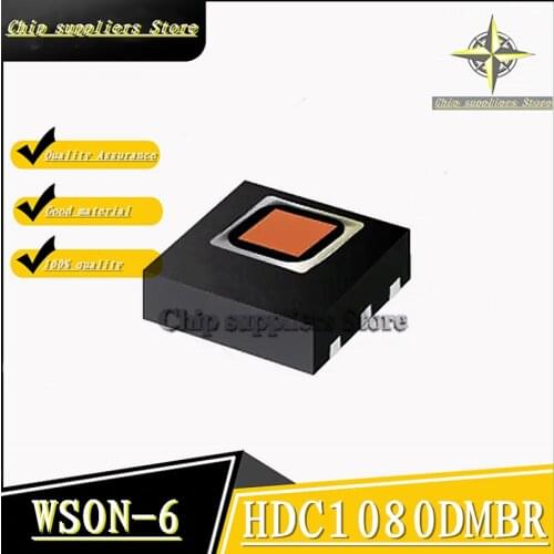 10PCS) HDC1080DMBR WSON6 SON6 Digital humidity/temperature sensor New and original
