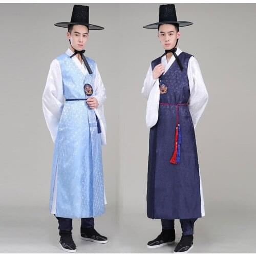 Hanbok Dress Korean Traditional Man Hanbok Set Groom Korean National Costume