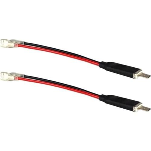 Headlight Adapter Cables 2x High-quality Male Plug Single Diode Converter Adapter Cables for H1 LED HID Headlight Bulb