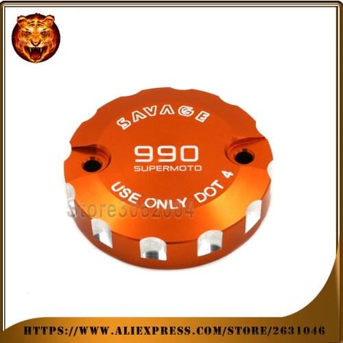 Motorcycle Front Brake Master Cylinder Fluid Reservoir Cover CAP For KTM 990 SMT Supermoto T 2009-2013 Supermoto/R LOGO Orange