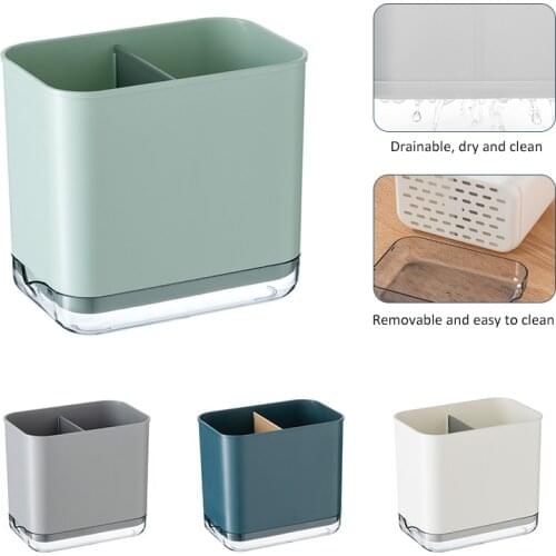 Tableware Drain Holder Kitchen Cutlery Shelf Multi-function Spoon Fork Knief Chopsticks Storage Box Rack Home Flatware Organizer