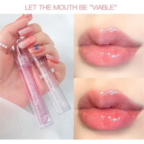 Maxfine Liquid Lipstick Natural High Gloss Lip Oil Lip Care Moisturizing Dry Flower Oil Nourish Lip Gloss Lip Makeup TSLM2