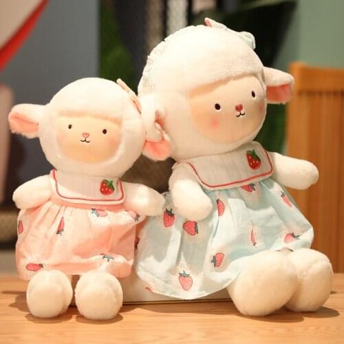 35/45cm Cartoon Lovely Sheep With Skirt Plush Doll Stuffed Animal Pillow Nice Gift For Baby Toys Girls Birthday Home Sofa Decor