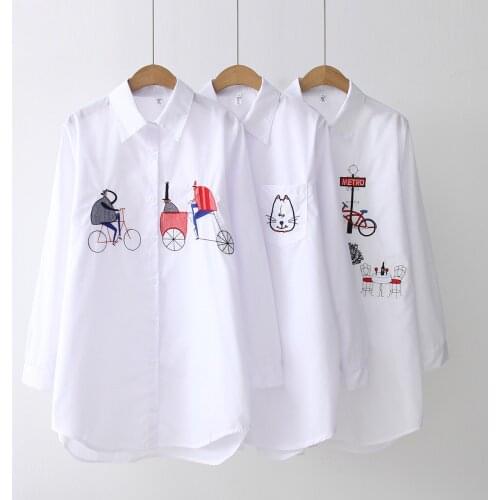 MOONBIFFY Collar Blouses