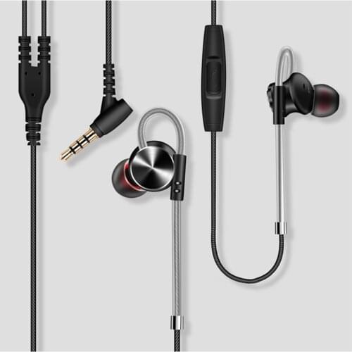 QKZ Earphone Universal 12mm Metal In-ear Earphone 3.5mm Phone with Mic Laptop Gaming Earphone Earbuds