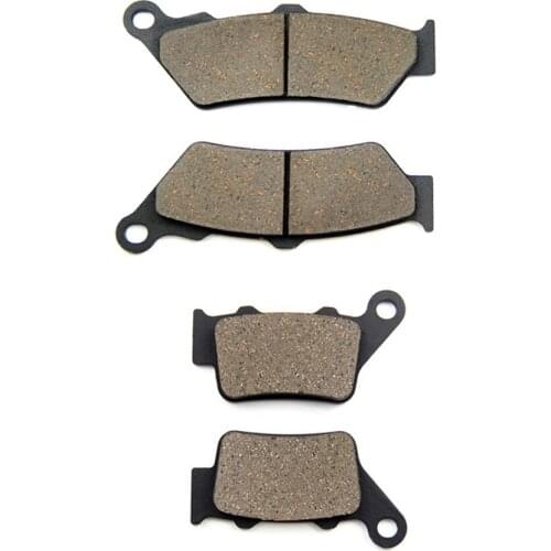 SOMMET Motorcycle Front + Rear Brake Pads Disc for Honda NX 500 Dominator (V/W/X) (1997-1999) NX500 LT209-208
