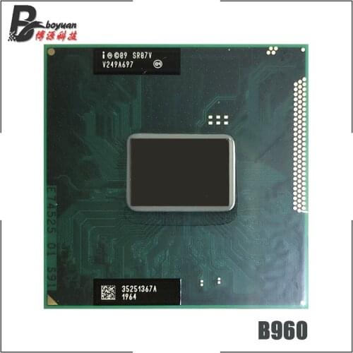Intel Pentium B960 SR0C9 SR07V 2.2 GHz Dual-Core Dual-Thread CPU Processor 2M 35W Socket G2 / rPGA988B