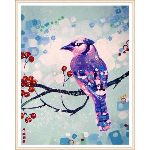 Bird Animals 5D Mosaic Crafts Painting Cross Stitch Resin Rhinestones Full Diamond Embroidery Square/round Home Decor