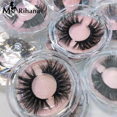 Fluffy Lashes Mink 25MM False Eyelashes Box Package Thick Natural 5D Magnetic Eyelashes Wholesale Items Lash Extension Supplies