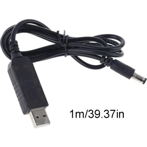 QC 3.0 USB To 5V 9V 12V Adjustable Voltage Step Up 5.5x2.5mm Cable Power Boost Line For WiFi Router LED Strip 12V Device