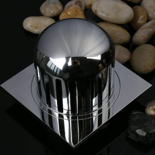 Luxury Brass New 100% Brass Shower Drain Bathroom Floor Drain Square Anti-odor Floor Waste Grates 100X100