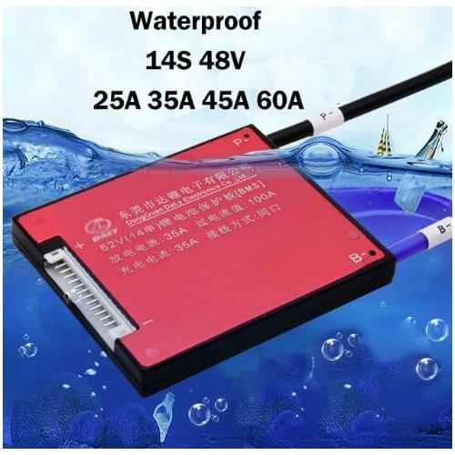 14S 48V 25A 35A 45A 60A BMS Battery Management System PCM PCB for 18650 Lithium Ion Battery Pack With balance