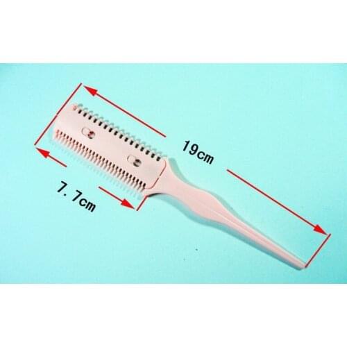 SR-HD-05 Double sides Comb Knife Thinning hair stainless steel cut device barber knife 10pcs/lot