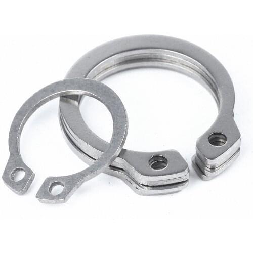 1-50pcs Circlips External C-type Clip Retaining Rings A2 304 Stainless Steel M3 - M75 Shaft Collar Washer Fastener GB894