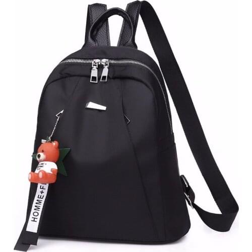 Mummy bag Oxford waterproof shoulder bag female Korean version 2021 new student bag fashion Joker tide small backpack