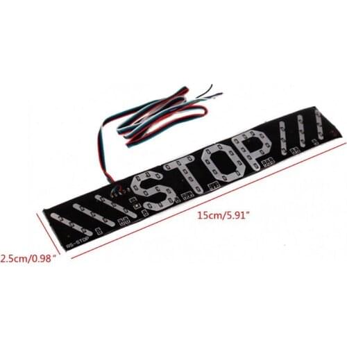 LED Motorcycle Light Flash STOP Indicator Lamp Brake Turn Driving Taillight