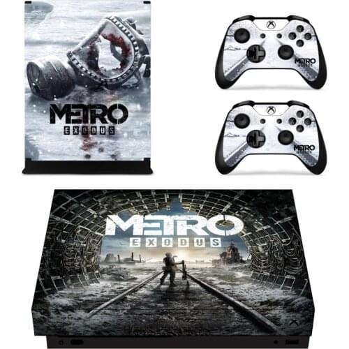 Game Metro Exodus Skin Sticker Decal For Microsoft Xbox One X Console and Controller For Xbox One X Skin Sticker Vinyl
