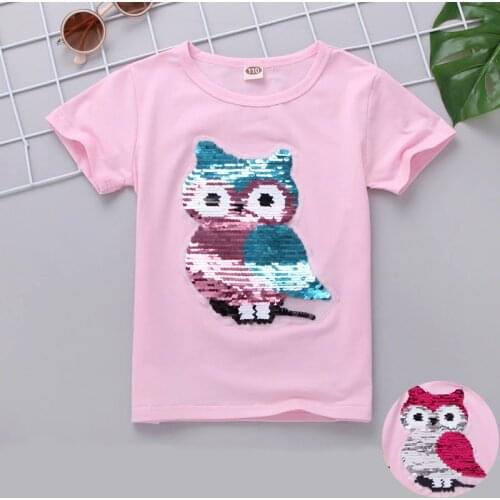 YUBAOBEI Girls' Printed T-Shirts
