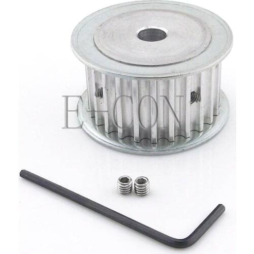 1pcs HTD5M24Teeth Aluminum Timing Belt Pulley 6mm/6.35mm/8mm/10mm/12mm/14mm/15mm/16mm/17mm/20mm Bore 21mm width AF Stepper Motor