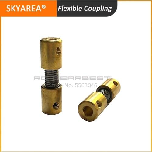 2PCS Soft Flexible Coupling Spring Joint Connector for RC Boat Feeding Ship Motor Shaft Spare Parts