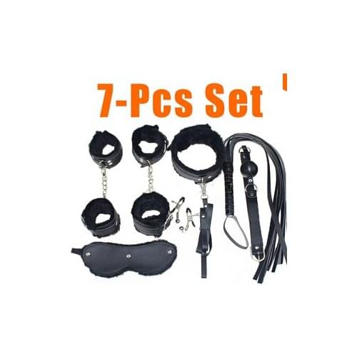 7pcs sex bondage nipple clamps hand cuffs sex games Lash Sex Toy sex furniture