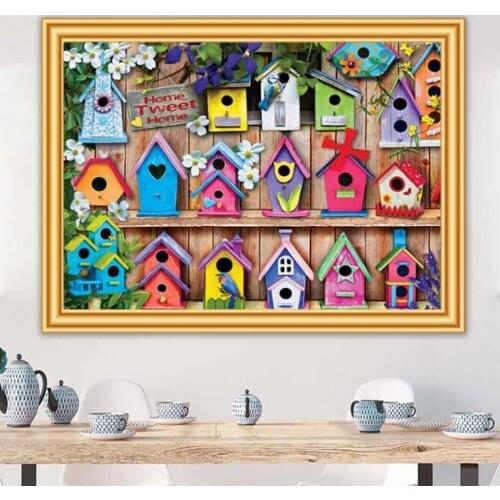 DIY 5D Diamond Painting Bird Nest Cross stitch Kit Full Drill Embroidery Mosaic Art Pictures of Rhinestones Home Decoration Gift