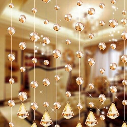 Beads Curtains Crystal Curtain Octagonal Bead Curtains On The Door Festive Party Home Wedding Decoration