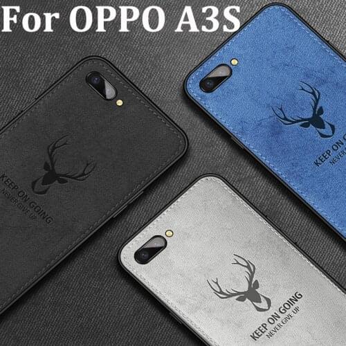 For OPPO A3S Case Soft phone case For OPPO A3 S Cases Protection Back Cover OPPOA3S Cloth + TPU phone case For OPPO A3S Shell