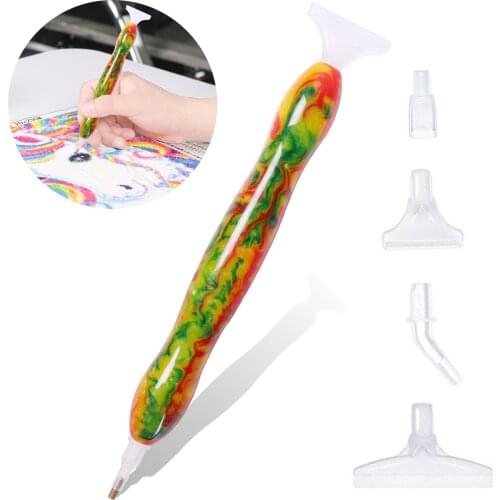 5D Diamond Painting Tool Handmade Crystal Resin Point Drill Pen For Square/Round Rhinestone Art Diamond Embroidery Accessories