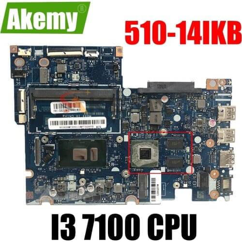 BIUS4/S5 CIUY0/Y1 LA-E221P Main Board For Lenovo Yoga 510-14IKB Flex4-1480 Laptop Motherboard WITH I3 7100 CPU DDR4 100% Tested