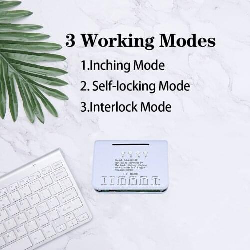 Home Automation WIFI Diy Module Switch 3 Working modes Self Locking eWelink Smart Switch Module RF 433Mhz Wireless Relay Switch