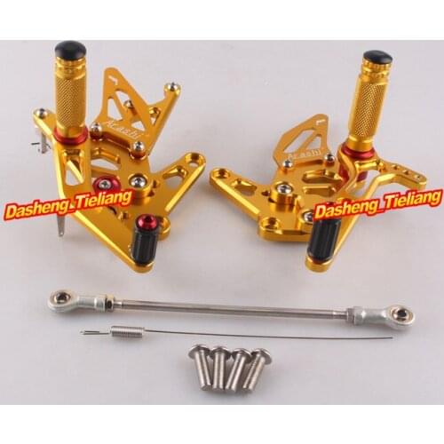 Motorcycle CNC Aluminum Adjustment Rider Rearset Foot Pegs For Suzuki Hayabusa GSX1300R 1999-2007