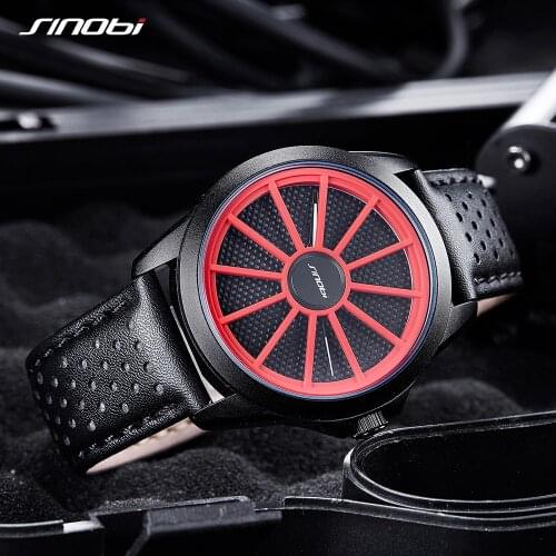 SINOBI Mens Fashion Creative Watches Unique Sport Wrist Watch Men Watch Fashion Waterproof Mens Watch Clock relogio masculino