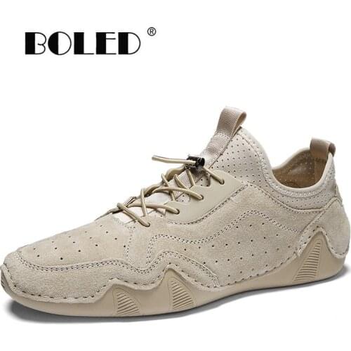 Suede Leather Men Shoes Loafers Moccasins Classic Octopus Casual Shoes Flats Lace Up Quality Walking Driving Shoes Men