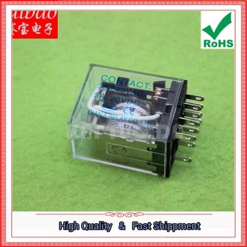 HH54P Small Relay 220v AC 12v MY4NJ Intermediate Relay (H4B4)